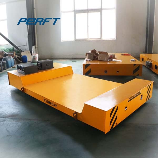 industrial motorized rail cart for painting booth metal part transport 10t